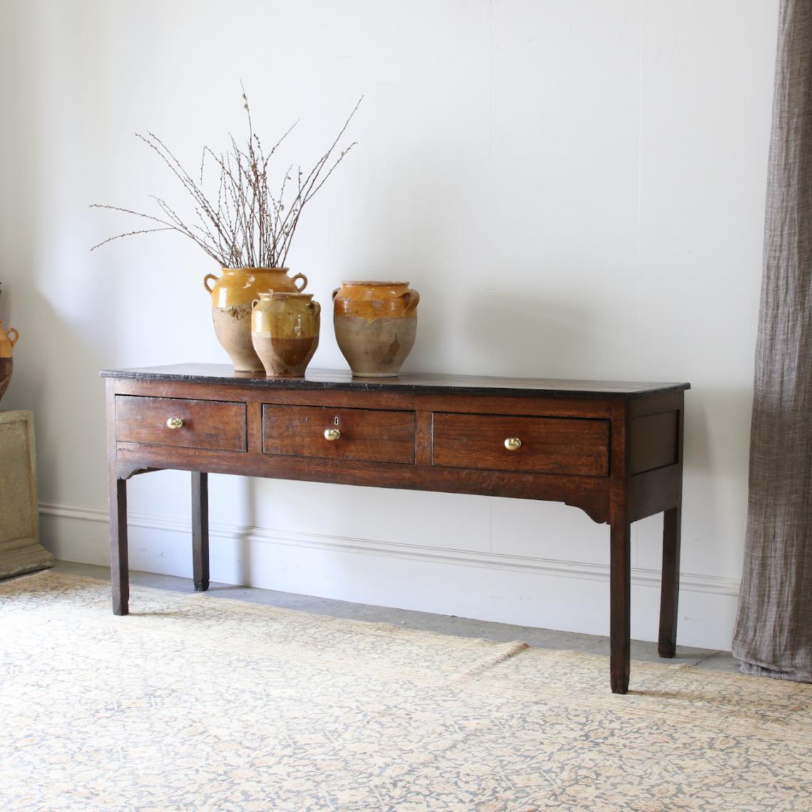 Three Drawer Side Table